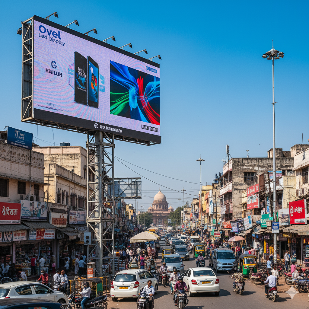 Outdoor Advertisement Display Manufacturer in Patna – Ovel Led Display