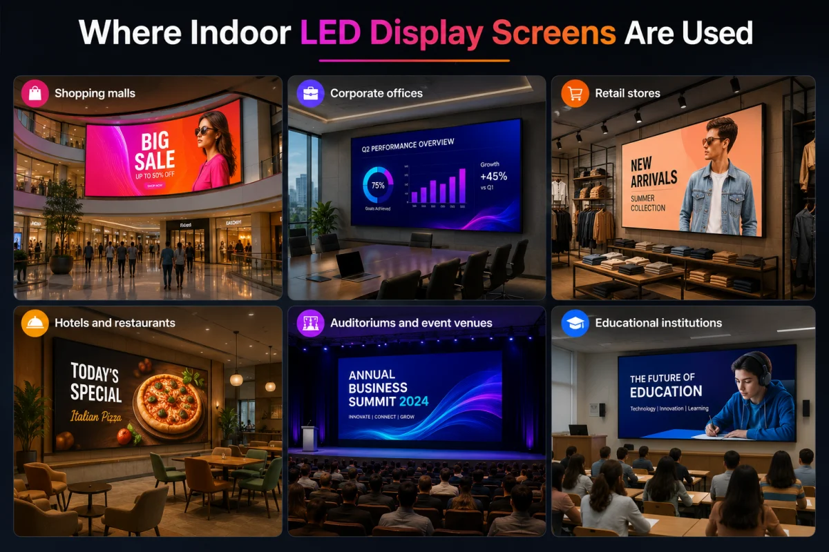 Indoor LED Display Screens Are Used