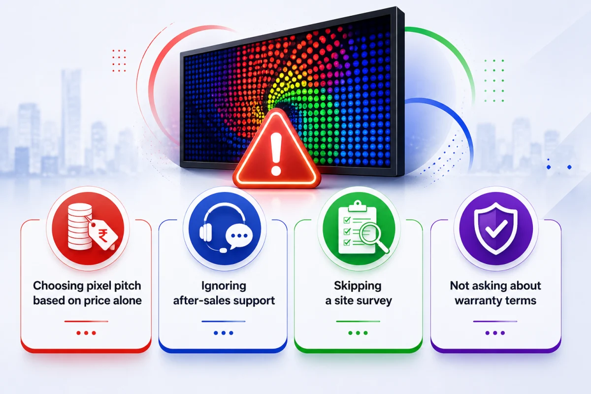 Common Mistakes Businesses Make When Buying LED Screens