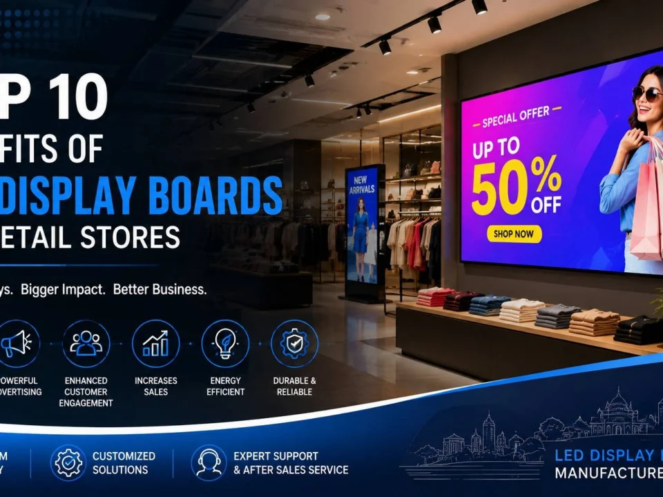 Top 10 Benefits of LED Display Boards for Retail Stores