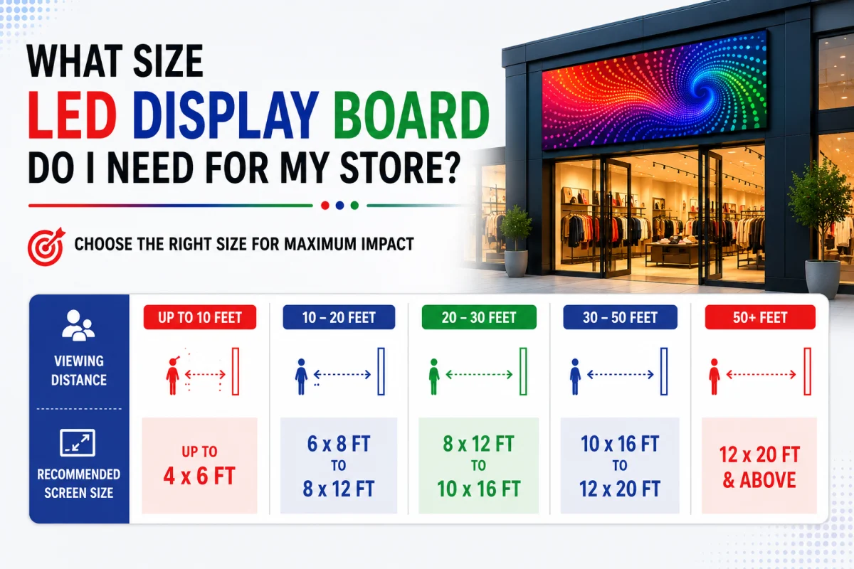 LED Display Board Do I Need for My Store