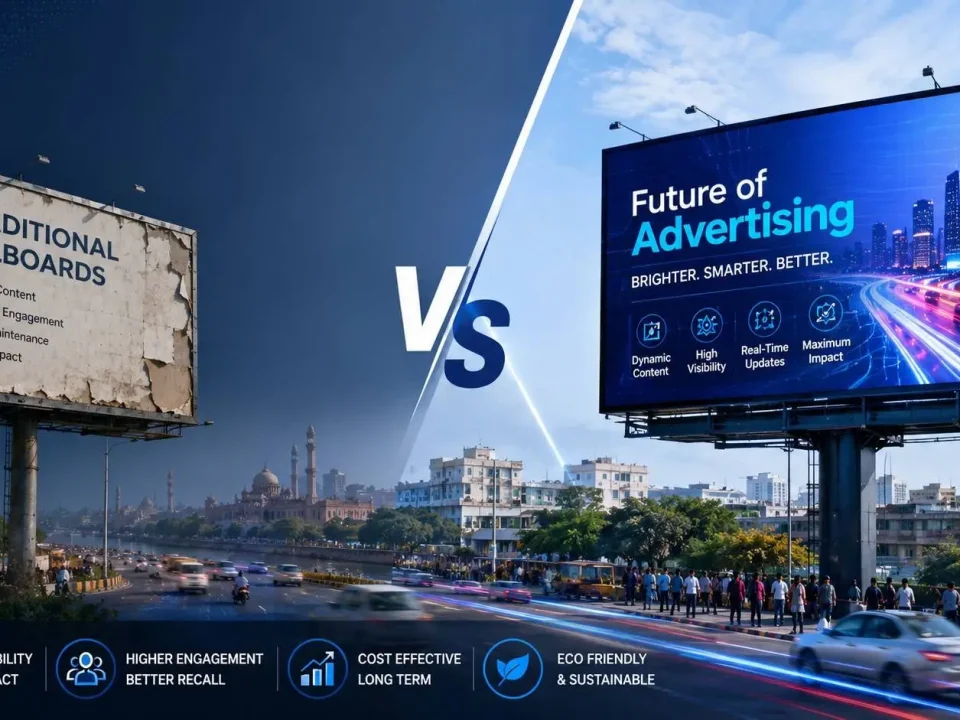 Outdoor LED Advertising vs Traditional Billboards